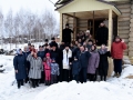 17 марта 2019 г. епископ Силуан совершил молебен в строящемся храме в селе Воскресенское