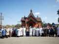 1 октября 2023 г., в неделю 17-ю по Пятидесятнице, епископ Силуан совершил литургию в новоосвящённом храме в селе Торговое Талызино
