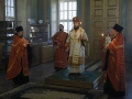 2 мая 2020 г., в неделю 3-ю по Пасхе, епископ Силуан совершил вечернее богослужение в Макарьевском монастыре