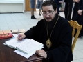 21 апреля 2019 г. епископ Силуан посетил выставку работ Степана Короткова в Большом Болдине