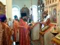 29 мая 2016 г., в неделю 5-ю по Пасхе, о самаряныне, епископ Силуан совершил Литургию в Троицком храме поселка Шатки