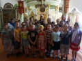 17 июля 2014 г. сотрудники Лысковской епархии провели экскурсию по Георгиевскому храму для  воспитанников детского лагеря, организованного в центре социальной защиты населения Лысковского района.