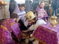 5 апреля 2018 г., в Великий Четверг, епископ Силуан совершил литургию с чином умовения ног в Макарьевском монастыре