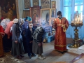 16 мая 2015 г., в неделю 6-ю по Пасхе, о слепом, епископ Силуан совершил всенощное бдение в Казанском храме г. Лысково.