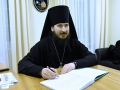 21 февраля 2016 г. епископ Силуан побеседовал с директором Варницкой гимназии иереем Димитрием Диденко.