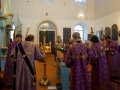 27 сентября 2014 г., в неделю 16-ю по Пятидесятнице, епископ Силуан совершил утреню в Благовещенском храме с. Николаевка.