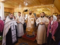 19 мая 2018 г., в неделю 7-ю по Пасхе, епископ Силуан совершил вечернее богослужение в Серафимовском храме поселка Сатис