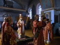 4 октября 2017 г., в день памяти священномученика Иоанна Флёрова, епископ Силуан совершил литургию в Архангельском храме села Семьяны