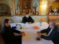 11 февраля 2015 г. в Макарьевском монастыре состоялось совещание епископа Силуана с начальником управления образования Воротынского района.